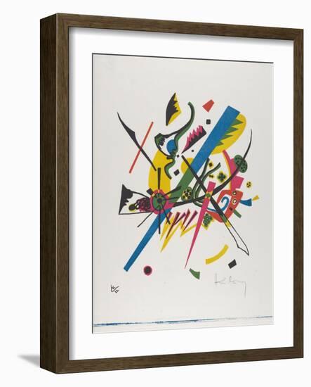 Kleine Welten I (Small Worlds I), 1922 (Lithograph Printed in Blue, Red, Yellow and Black)-Wassily Kandinsky-Framed Giclee Print