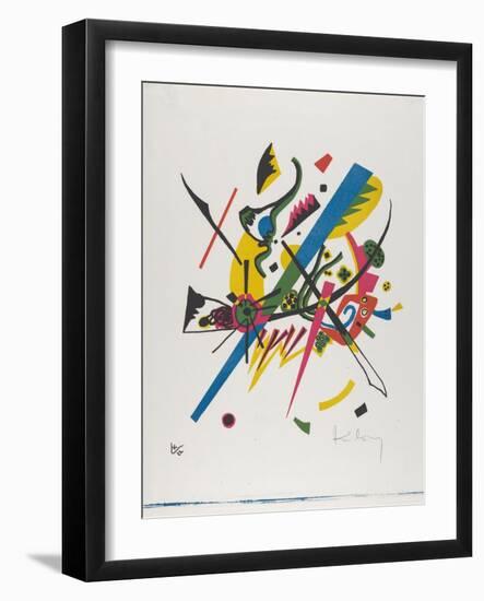 Kleine Welten I (Small Worlds I), 1922 (Lithograph Printed in Blue, Red, Yellow and Black)-Wassily Kandinsky-Framed Giclee Print