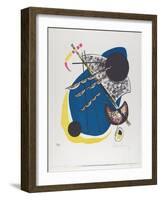 Kleine Welten II (Small Worlds Ii), 1922 (Lithograph Printed in Black, Red, Blue, Yellow)-Wassily Kandinsky-Framed Giclee Print