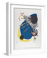 Kleine Welten II (Small Worlds Ii), 1922 (Lithograph Printed in Black, Red, Blue, Yellow)-Wassily Kandinsky-Framed Giclee Print