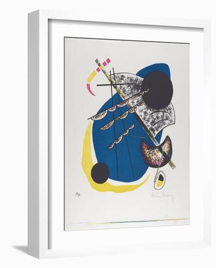 Kleine Welten II (Small Worlds Ii), 1922 (Lithograph Printed in Black, Red, Blue, Yellow)-Wassily Kandinsky-Framed Giclee Print
