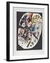 Kleine Welten III (Small Worlds Iii), 1922 (Lithograph in Red, Blue, Yellow, and Black)-Wassily Kandinsky-Framed Giclee Print