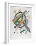 Kleine Welten IV (Small Worlds Iv), 1922 (Lithograph Printed in Green and Orange)-Wassily Kandinsky-Framed Giclee Print