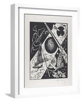 Kleine Welten VI (Small Worlds Vi), 1922 (Woodcut)-Wassily Kandinsky-Framed Giclee Print