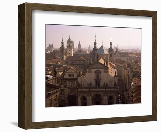 Klementinum Rooftop View, Krizovnicke Namesti, Prague, Czech Republic-Neale Clarke-Framed Photographic Print