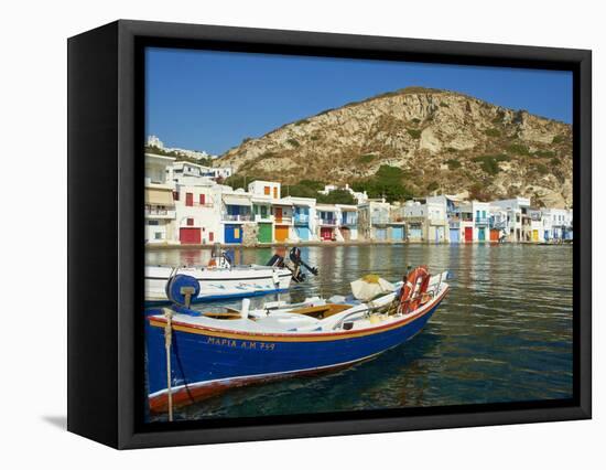 Klima, Old Fishing Village, Milos Island, Cyclades Islands, Greek Islands, Aegean Sea, Greece, Euro-Tuul-Framed Stretched Canvas