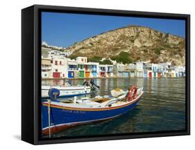 Klima, Old Fishing Village, Milos Island, Cyclades Islands, Greek Islands, Aegean Sea, Greece, Euro-Tuul-Framed Stretched Canvas