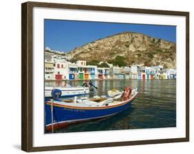 Klima, Old Fishing Village, Milos Island, Cyclades Islands, Greek Islands, Aegean Sea, Greece, Euro-Tuul-Framed Photographic Print