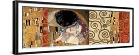 Klimt Deco (The Kiss)-Gustav Klimt-Framed Premium Giclee Print