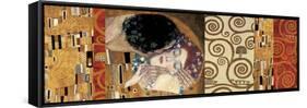 Klimt Deco (The Kiss)-Gustav Klimt-Framed Stretched Canvas