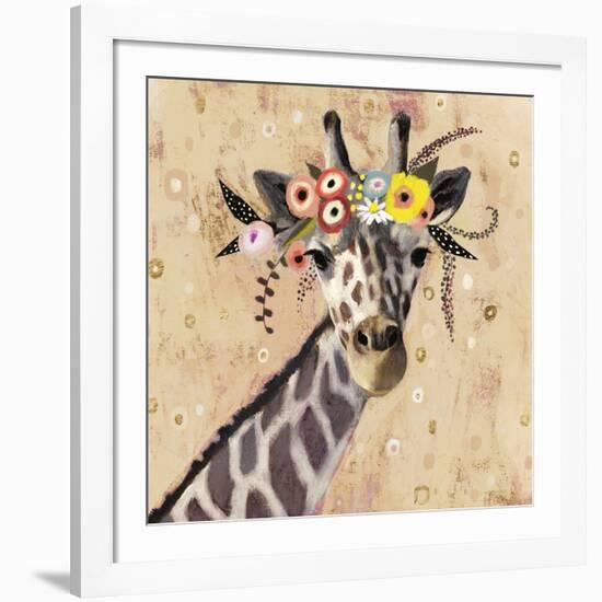 Klimt Giraffe II-null-Framed Art Print