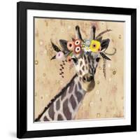 Klimt Giraffe II-null-Framed Art Print