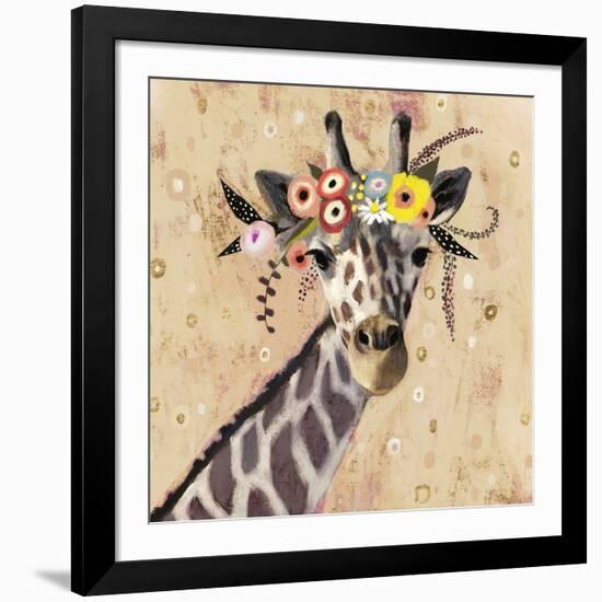 Klimt Giraffe II-null-Framed Art Print