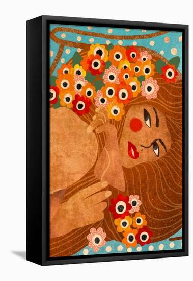 Klimt Lady-Gigi Rosado-Framed Stretched Canvas