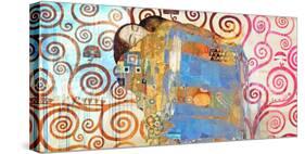 Klimt's Embrace 2.0-Eric Chestier-Stretched Canvas