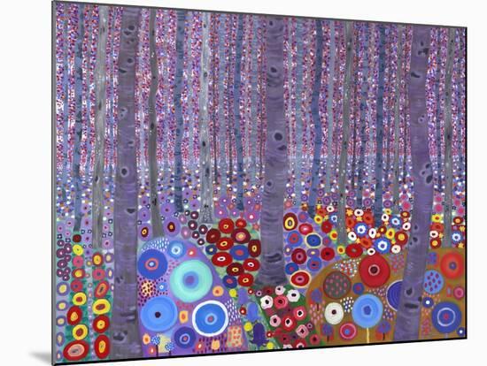 Klimt's Forest, 2010-David Newton-Mounted Giclee Print