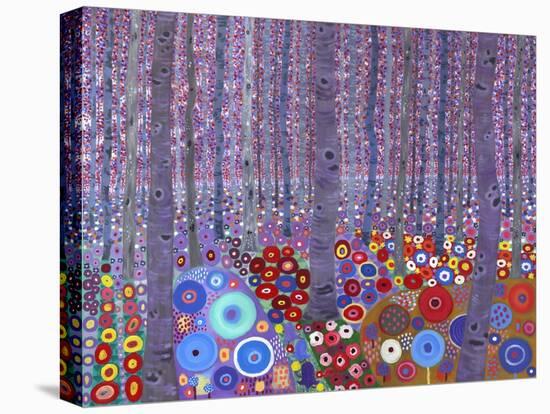 Klimt's Forest, 2010-David Newton-Stretched Canvas