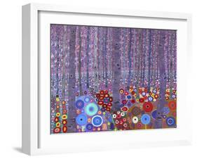 Klimt's Forest, 2010-David Newton-Framed Giclee Print