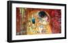 Klimt's Kiss 2.0 (detail)-Eric Chestier-Framed Giclee Print