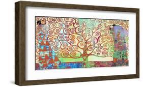 Klimt's Tree of Life 2.0-Eric Chestier-Framed Giclee Print