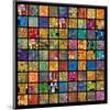 Klimt Squares-Gustav Klimt-Mounted Premium Giclee Print