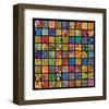 Klimt Squares-Gustav Klimt-Framed Premium Giclee Print