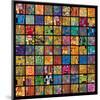 Klimt Squares-Gustav Klimt-Mounted Premium Giclee Print