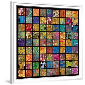 Klimt Squares-Gustav Klimt-Framed Premium Giclee Print