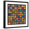 Klimt Squares-Gustav Klimt-Framed Art Print