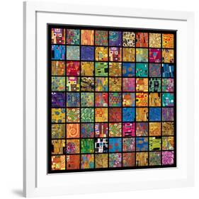 Klimt Squares-Gustav Klimt-Framed Art Print