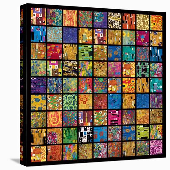 Klimt Squares-Gustav Klimt-Stretched Canvas