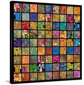 Klimt Squares-Gustav Klimt-Stretched Canvas