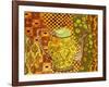 Klimt Style Teapot Art Print-Blenda Tyvoll-Framed Art Print