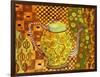 Klimt Style Teapot Art Print-Blenda Tyvoll-Framed Art Print