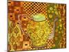 Klimt Style Teapot Art Print-Blenda Tyvoll-Mounted Art Print