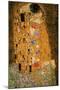 Klimt The Kiss 8 Bit Art-null-Mounted Art Print