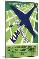 Klm Travel Poster-null-Mounted Art Print