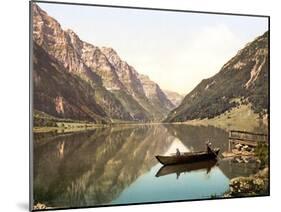 Klöntalersee, Glarus, Switzerland, Pub. C.1900-null-Mounted Giclee Print