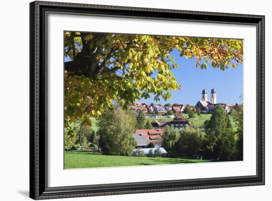 Klosterkiche Church in Autumn, St. Margen, Black Forest, Baden Wurttemberg, Germany, Europe-Markus-Framed Photographic Print