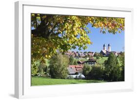 Klosterkiche Church in Autumn, St. Margen, Black Forest, Baden Wurttemberg, Germany, Europe-Markus-Framed Photographic Print