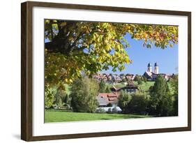 Klosterkiche Church in Autumn, St. Margen, Black Forest, Baden Wurttemberg, Germany, Europe-Markus-Framed Photographic Print