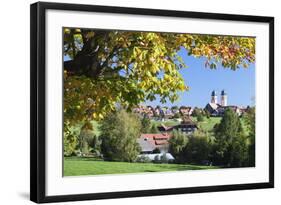 Klosterkiche Church in Autumn, St. Margen, Black Forest, Baden Wurttemberg, Germany, Europe-Markus-Framed Photographic Print