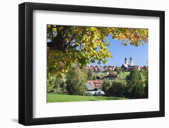 Klosterkiche Church in Autumn, St. Margen, Black Forest, Baden Wurttemberg, Germany, Europe-Markus-Framed Photographic Print