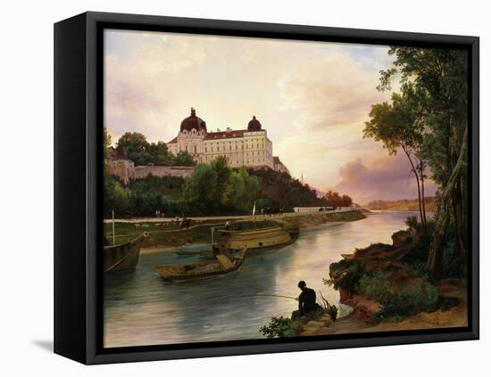Klosterneuburg Monastery, on Danube river, Austria-Friedrich Loos-Framed Stretched Canvas