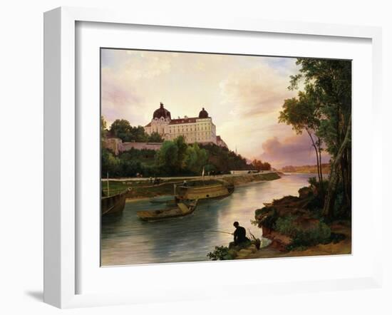 Klosterneuburg Monastery, on Danube river, Austria-Friedrich Loos-Framed Giclee Print