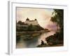 Klosterneuburg Monastery, on Danube river, Austria-Friedrich Loos-Framed Giclee Print