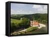 Klosterschenke Weltenburg monastery, Weltenburg, Bayern-Bavaria, Germany-Walter Bibikow-Framed Stretched Canvas