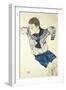 Knabe in Matrosenanzug, 1914-Egon Schiele-Framed Giclee Print