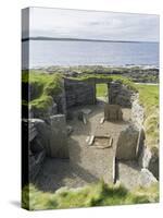 Knap of Howar a Neolithic settlement, Papa Westray, Scotland.-Martin Zwick-Stretched Canvas
