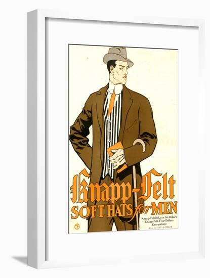 Knapp Felt, Magazine Advertisement, USA, 1910-null-Framed Giclee Print